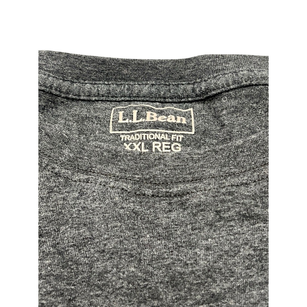 L.L.‎ Bean Men's XXL Traditional Fit Charcoal Gray Long Sleeve Regular Shirt